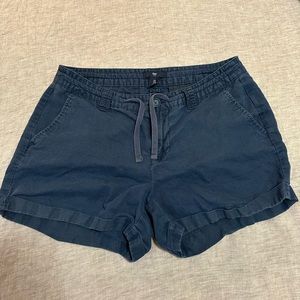 Navy Gap Canvas Shorts